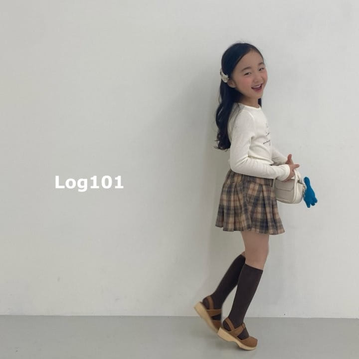 Log101 - Korean Children Fashion - #Kfashion4kids - French Checker Wrinkle Skirt - 3