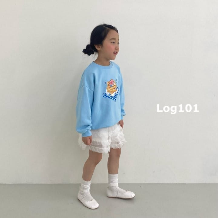 Log101 - Korean Children Fashion - #Kfashion4kids - Blue Waffle Sweatshirt - 8