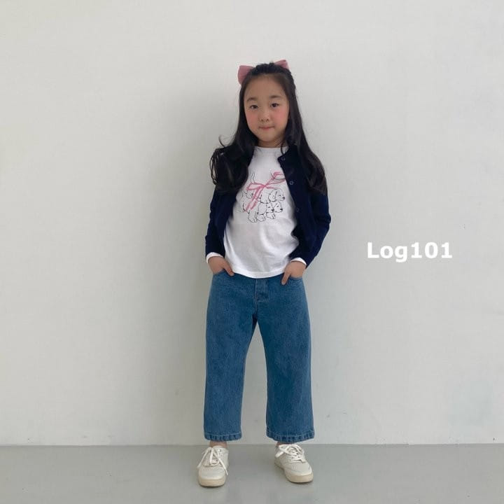 Log101 - Korean Children Fashion - #Kfashion4kids - Ribbon Puppy Tee - 2