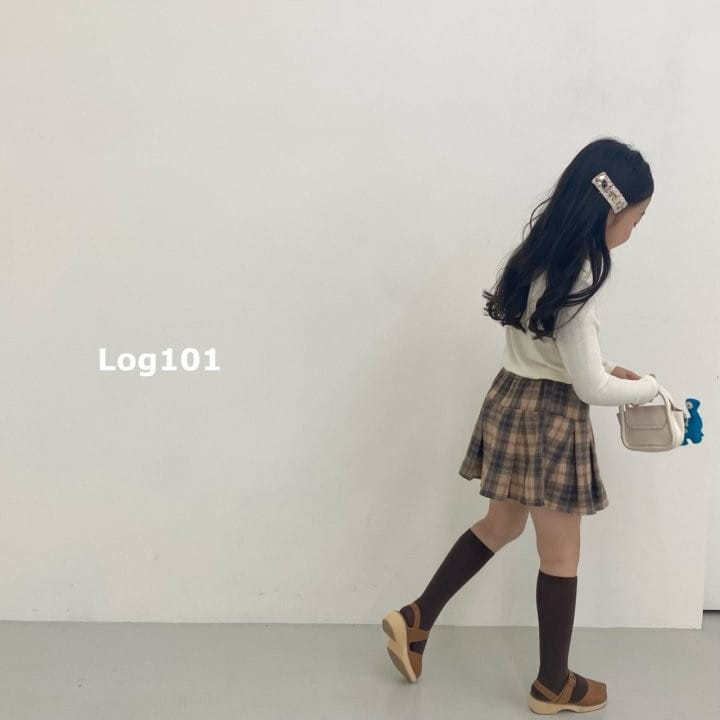Log101 - Korean Children Fashion - #childofig - French Checker Wrinkle Skirt - 8