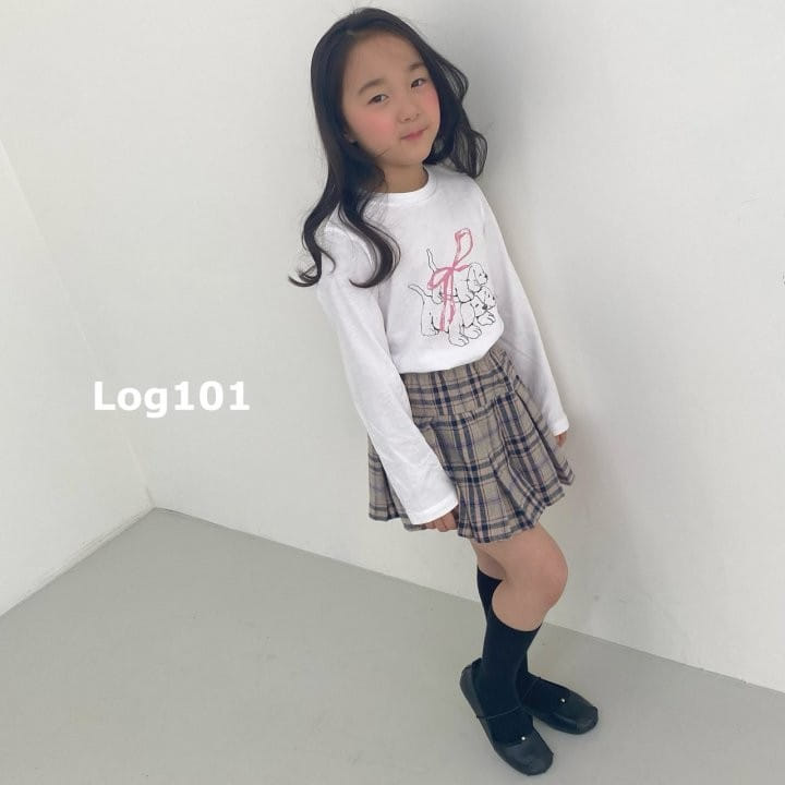 Log101 - Korean Children Fashion - #childrensboutique - French Checker Wrinkle Skirt - 10