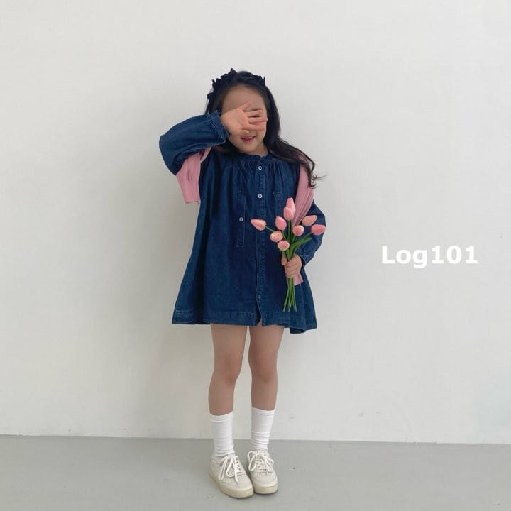 Log101 - Korean Children Fashion - #childrensboutique - Cindy Denim One-Piece - 8