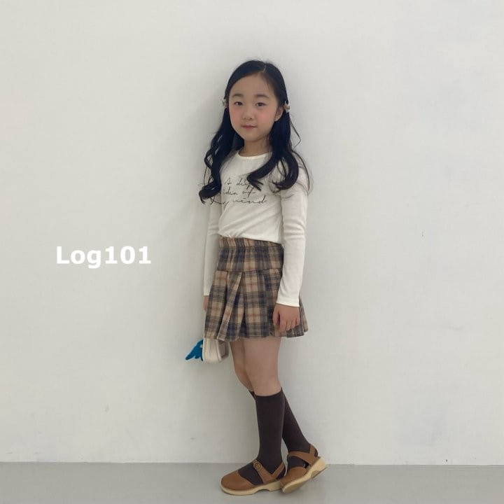 Log101 - Korean Children Fashion - #kidsstore - French Checker Wrinkle Skirt