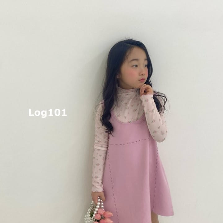 Log101 - Korean Children Fashion - #kidsstore - Flower Half Turtleneck Tee - 9