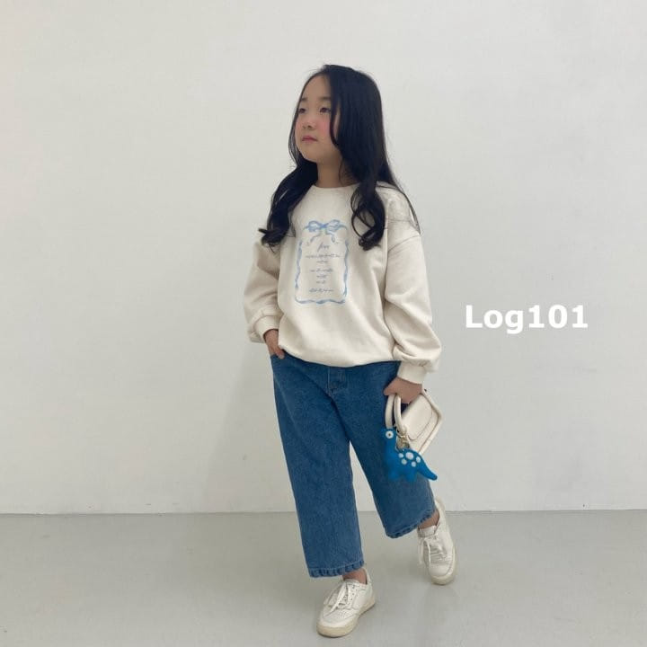 Log101 - Korean Children Fashion - #littlefashionista - Ribbon Blossom Sweatshirt - 2