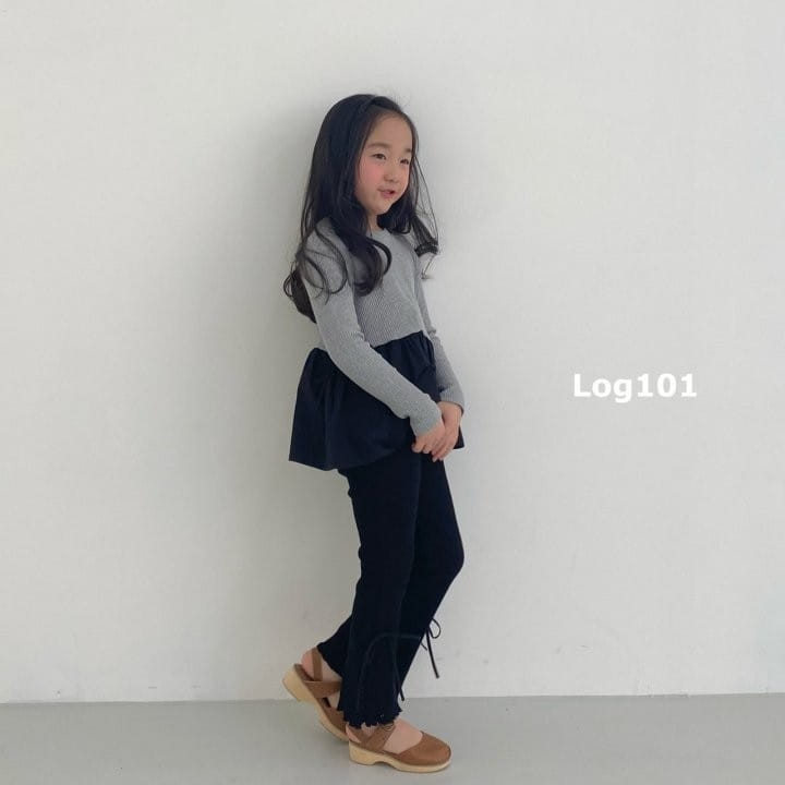 Log101 - Korean Children Fashion - #littlefashionista - Ribbon Color Tee
