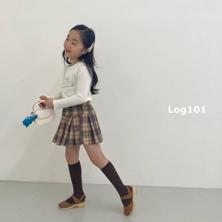 Log101 - Korean Children Fashion - #Kfashion4kids - French Checker Wrinkle Skirt - 4