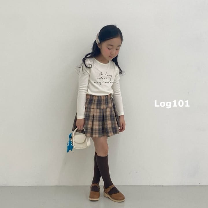 Log101 - Korean Children Fashion - #minifashionista - French Checker Wrinkle Skirt - 6
