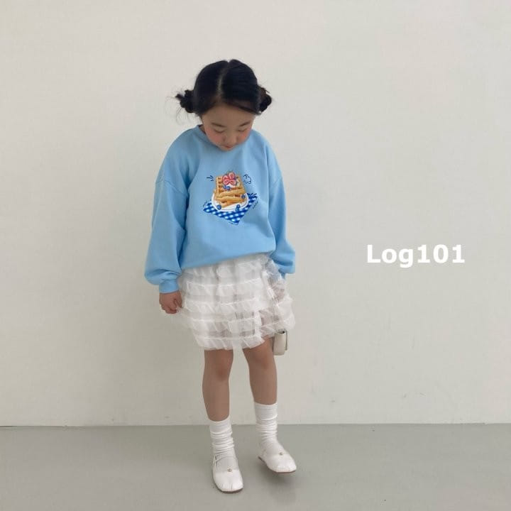 Log101 - Korean Children Fashion - #minifashionista - Blue Waffle Sweatshirt - 11