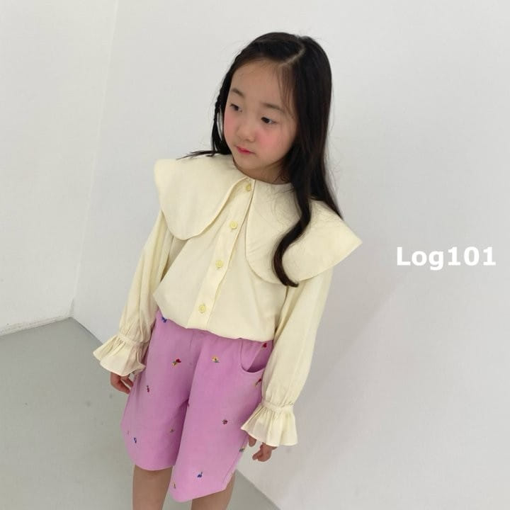 Log101 - Korean Children Fashion - #prettylittlegirls - Pansy Flower Embroidery Shorts - 10