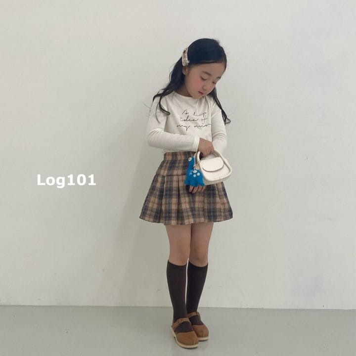Log101 - Korean Children Fashion - #prettylittlegirls - French Checker Wrinkle Skirt - 7