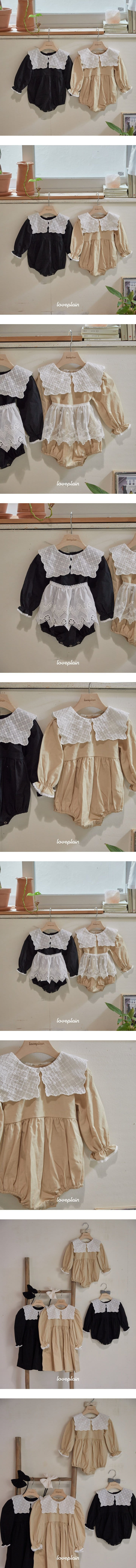 Loveplain - Korean Baby Fashion - #babywear - Ari Collar Body Suit - 2
