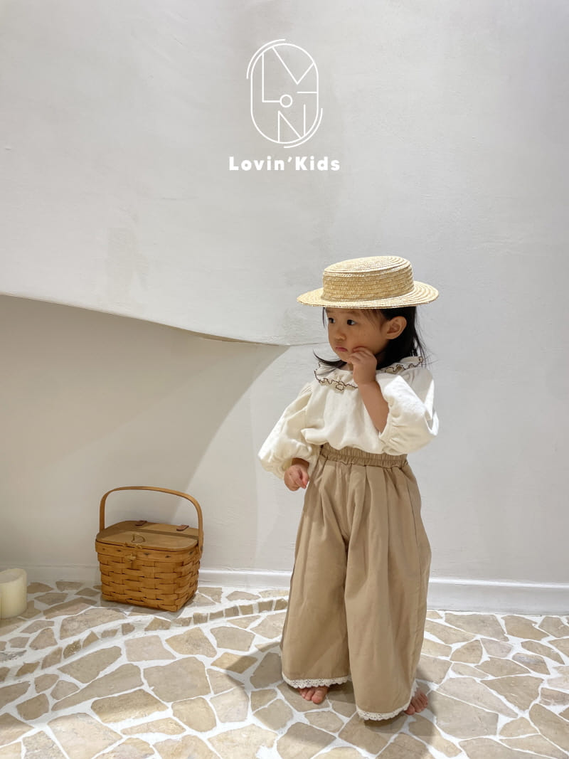 Lovin - Korean Children Fashion - #designkidswear - Lace Wide Pants - 11