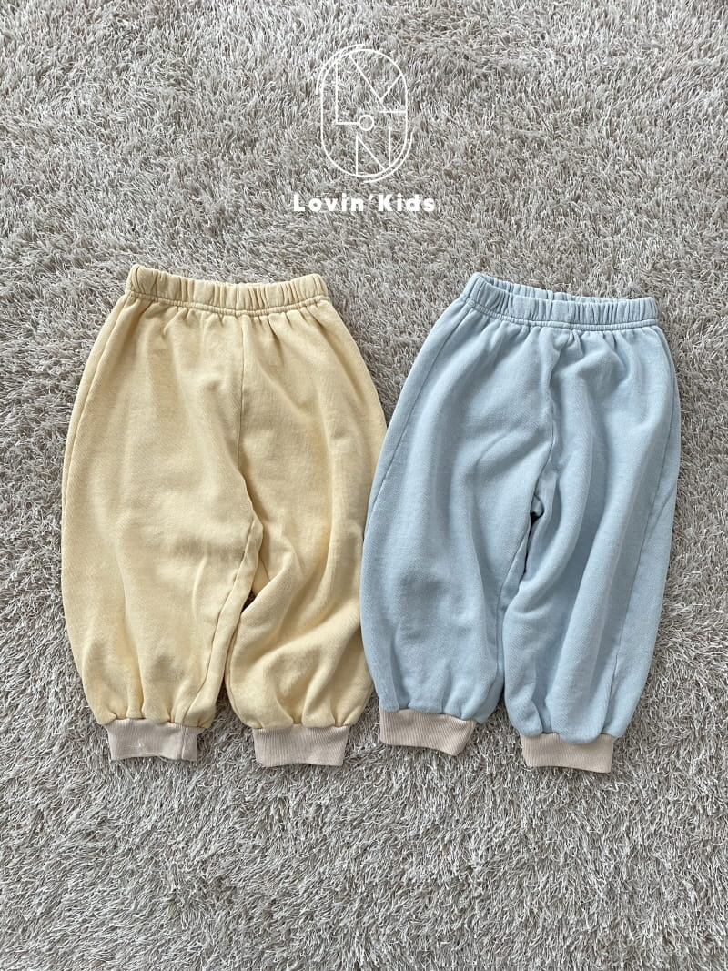 Lovin - Korean Children Fashion - #kidsstore - Color Jogger Pants
