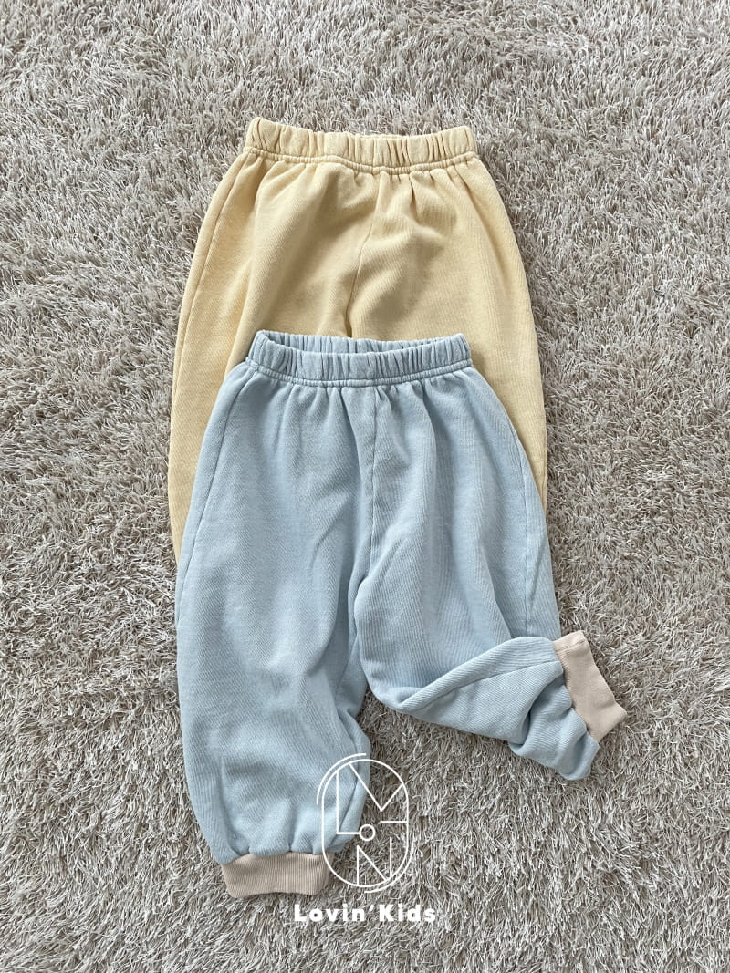 Lovin - Korean Children Fashion - #kidzfashiontrend - Color Jogger Pants - 2