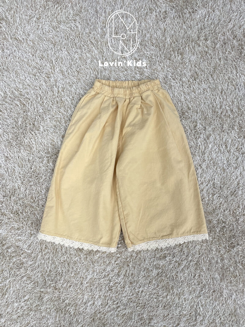 Lovin - Korean Children Fashion - #magicofchildhood - Lace Wide Pants - 4