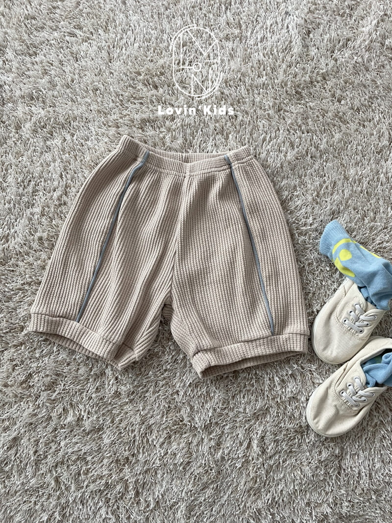Lovin - Korean Children Fashion - #stylishchildhood - Waffle Shorts - 5