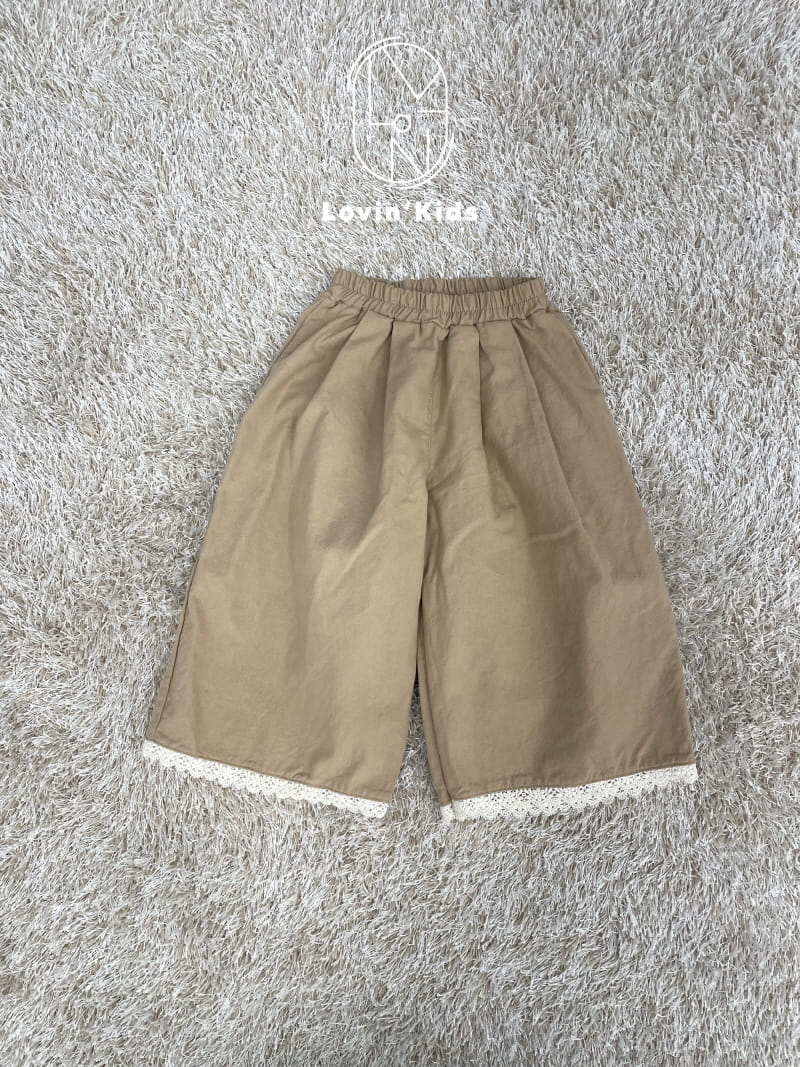 Lovin - Korean Children Fashion - #todddlerfashion - Lace Wide Pants - 6