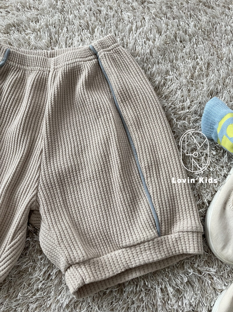 Lovin - Korean Children Fashion - #todddlerfashion - Waffle Shorts - 4