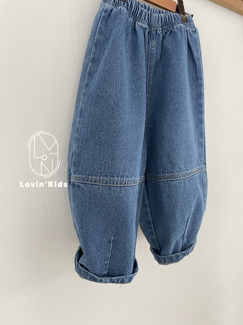 Lovin - Korean Children Fashion - #toddlerclothing - Slit Denim Pants - 2