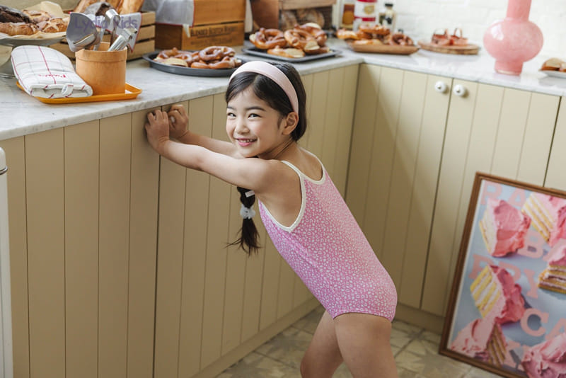 Lydia - Korean Children Fashion - #childofig - Leopard Ribbon Swimsuit - 8