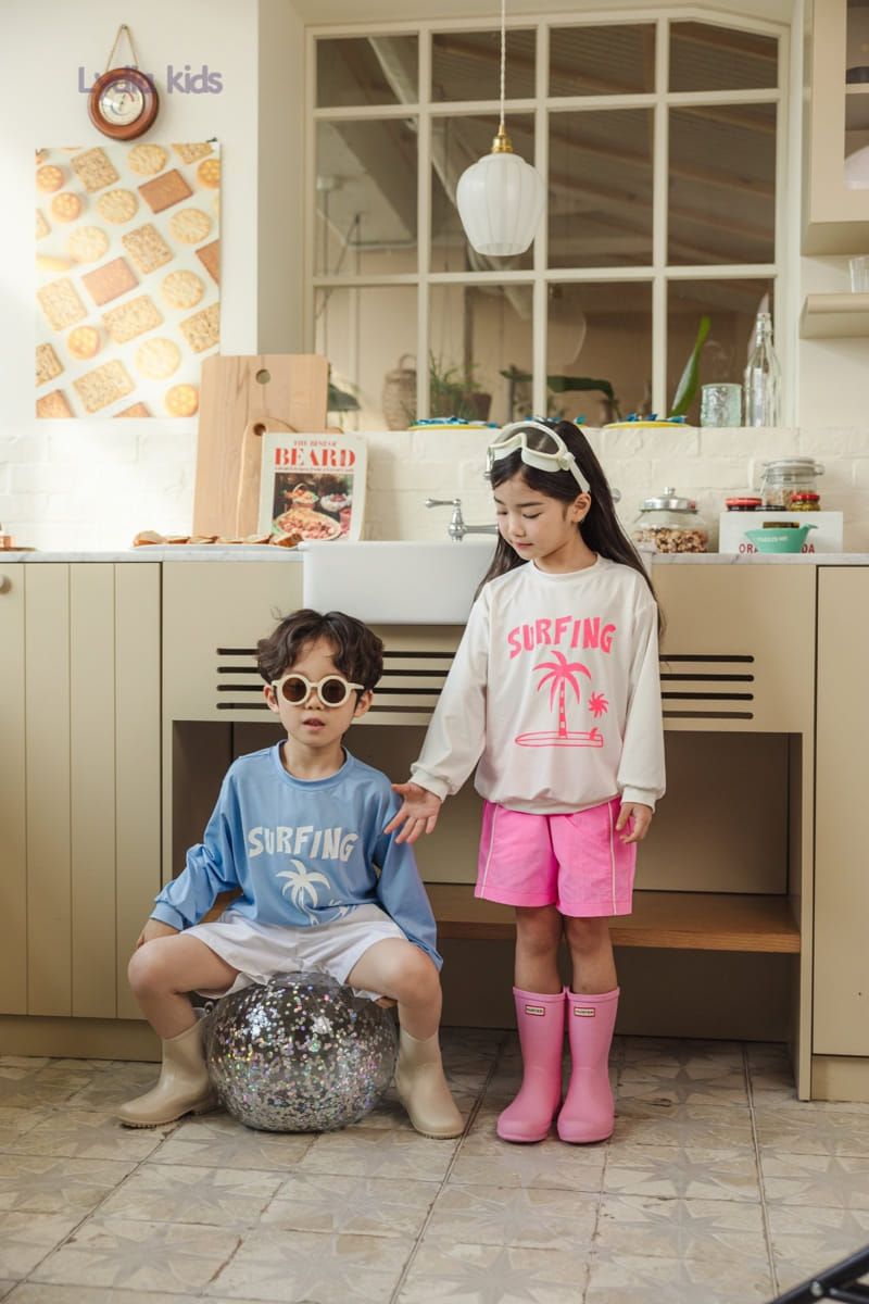 Lydia - Korean Children Fashion - #designkidswear - Palm Tree Rash Guard - 2
