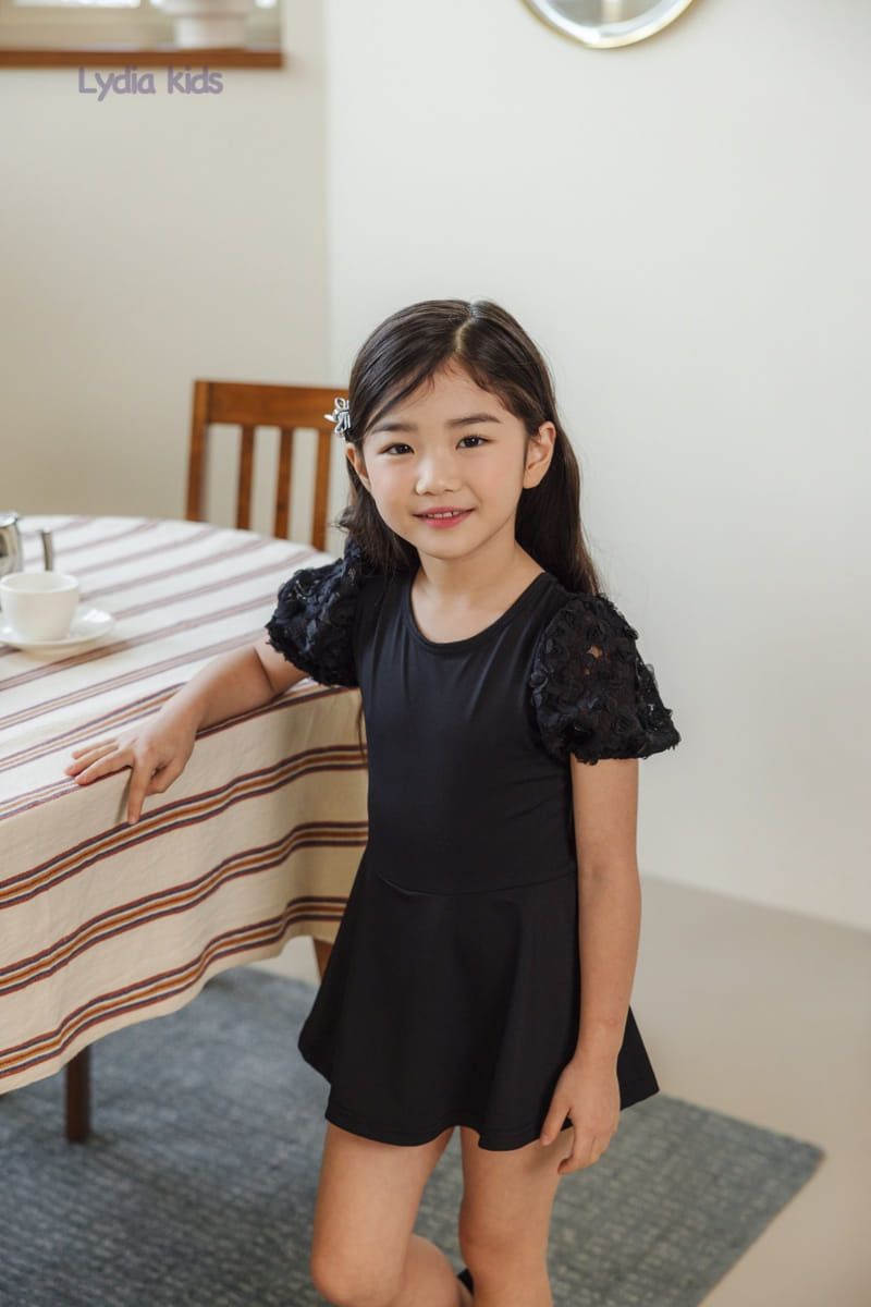 Lydia - Korean Children Fashion - #kidsshorts - Lace Swimsuit - 8