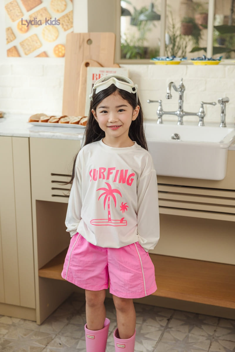 Lydia - Korean Children Fashion - #kidsshorts - Palm Tree Rash Guard - 5
