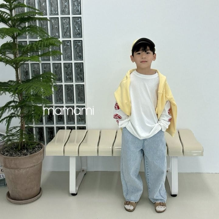 Mamami - Korean Children Fashion - #Kfashion4kids - Jen Snow Denim Pants - 10