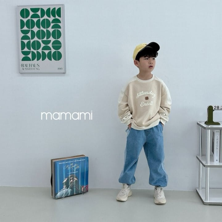 Mamami - Korean Children Fashion - #Kfashion4kids - Pix Denim Jogger Pants - 2