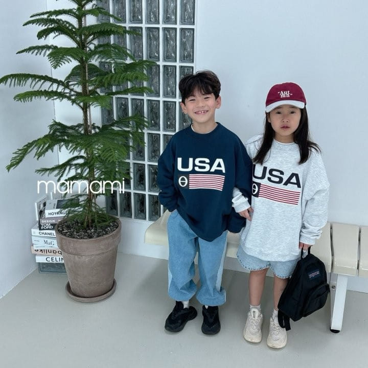 Mamami - Korean Children Fashion - #childrensboutique - USA Sweatshirt