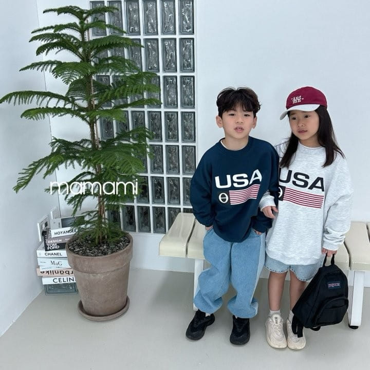 Mamami - Korean Children Fashion - #designkidswear - USA Sweatshirt - 2