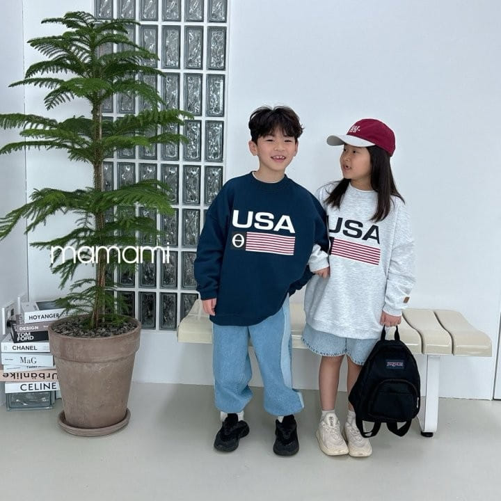 Mamami - Korean Children Fashion - #discoveringself - USA Sweatshirt - 4