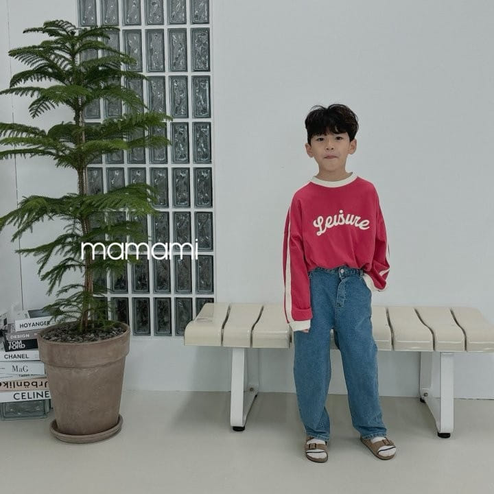 Mamami - Korean Children Fashion - #fashionkids - Button Baggy Denim Pants - 3