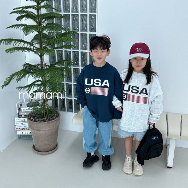 Mamami - Korean Children Fashion - #kidsstore - USA Sweatshirt - 6