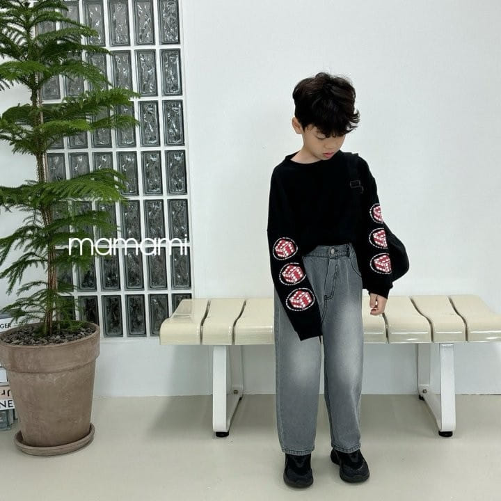 Mamami - Korean Children Fashion - #kidsshorts - Brush Denim Pants - 4