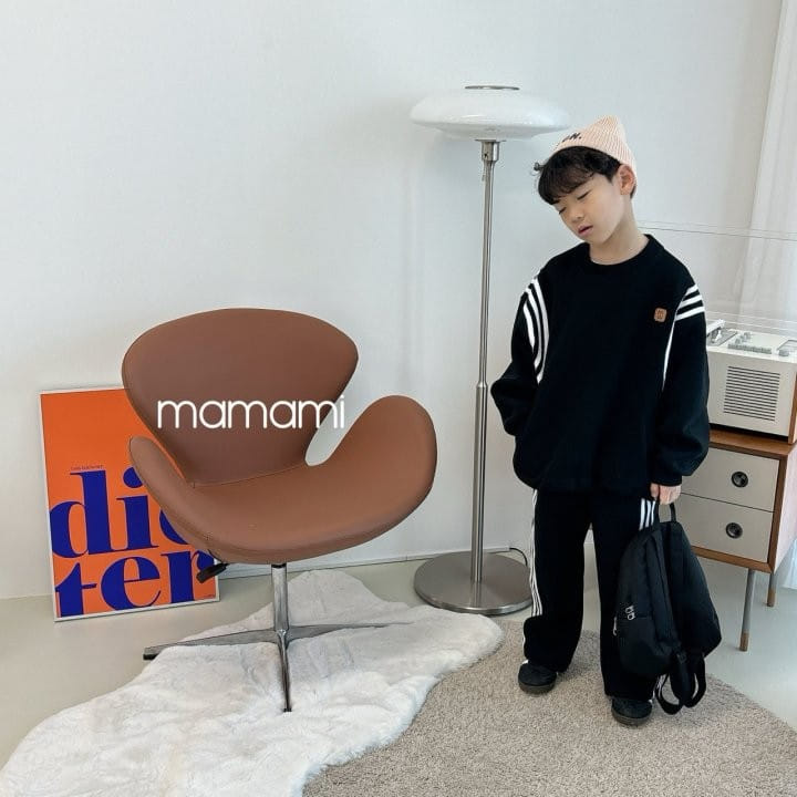 Mamami - Korean Children Fashion - #kidzfashiontrend - Bold Top Bottom Set - 2