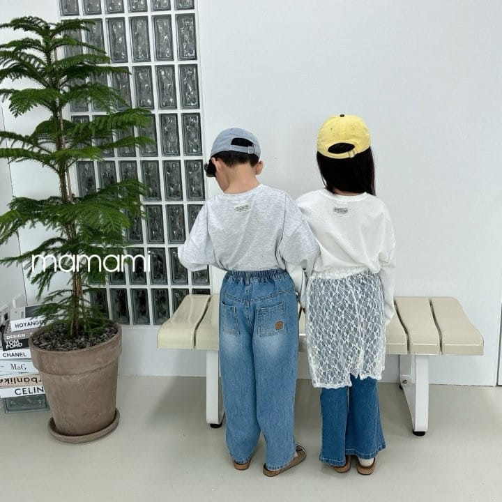 Mamami - Korean Children Fashion - #kidzfashiontrend - Boots Cut Denim Pants - 2