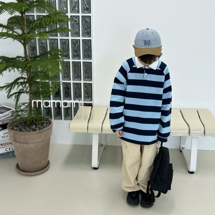 Mamami - Korean Children Fashion - #littlefashionista - Rugby Collar Tee - 3