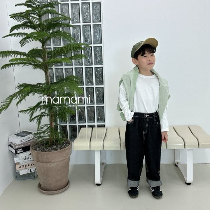 Mamami - Korean Children Fashion - #littlefashionista - Kitsch Denim Pants - 10