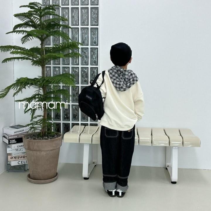 Mamami - Korean Children Fashion - #minifashionista - Check Hoody  - 2