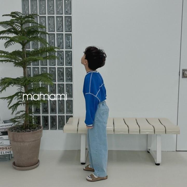 Mamami - Korean Children Fashion - #prettylittlegirls - Button Baggy Denim Pants - 11