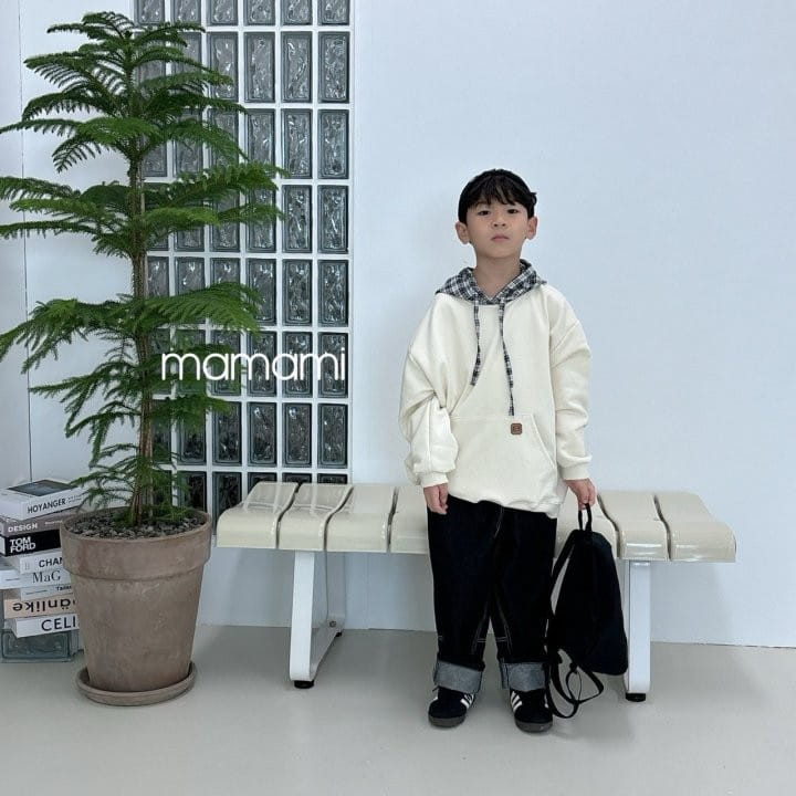 Mamami - Korean Children Fashion - #toddlerclothing - Check Hoody  - 5