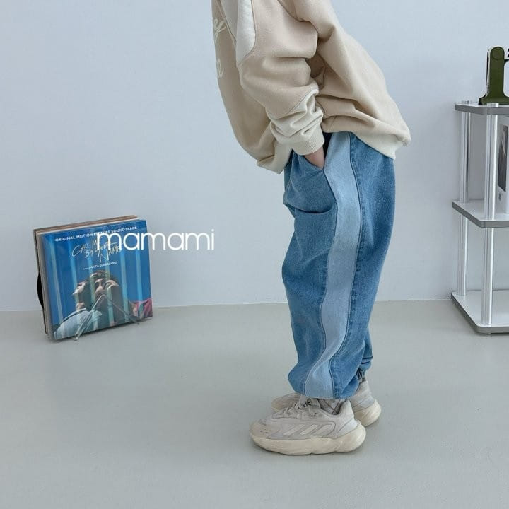 Mamami - Korean Children Fashion - #toddlerclothing - Pix Denim Jogger Pants - 8