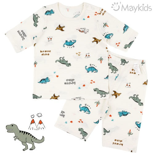 Maykids - Korean Children Fashion - #littlefashionista - jungle Dino Easywear