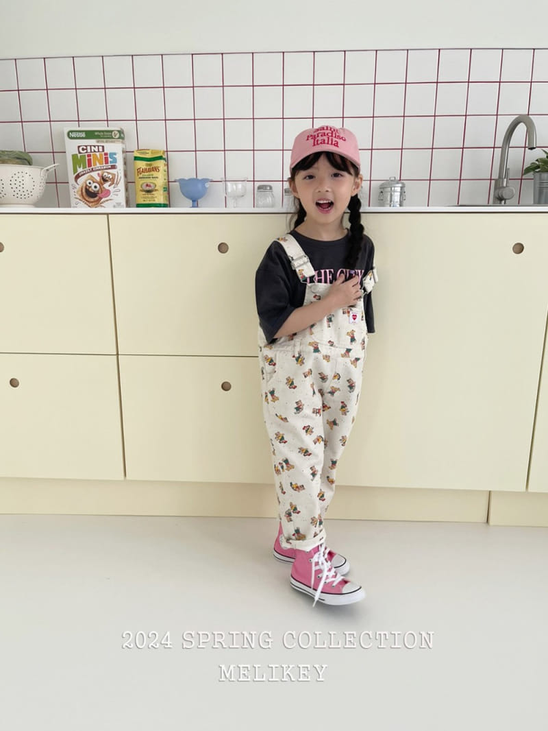 Melikey - Korean Children Fashion - #stylishchildhood - Quick Bear Dungarees Pants - 4