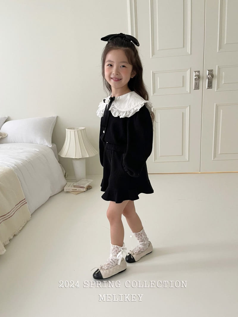 Melikey - Korean Children Fashion - #childofig - Waffle Collar Top Bottom Set - 11