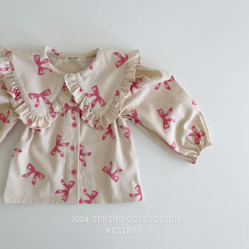 Melikey - Korean Children Fashion - #childrensboutique - Frill Carrcak Blouse - 7