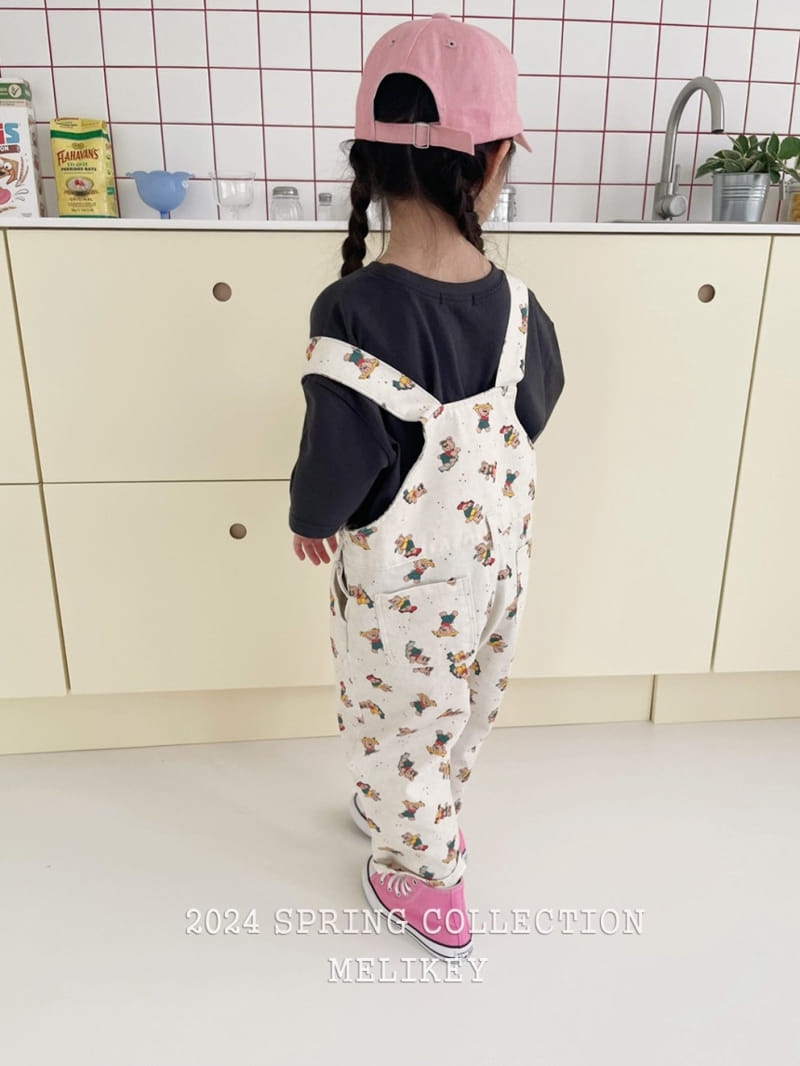 Melikey - Korean Children Fashion - #childrensboutique - Quick Bear Dungarees Pants - 5