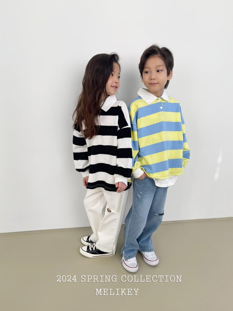 Melikey - Korean Children Fashion - #childrensboutique - Big ST Collar Tee - 11